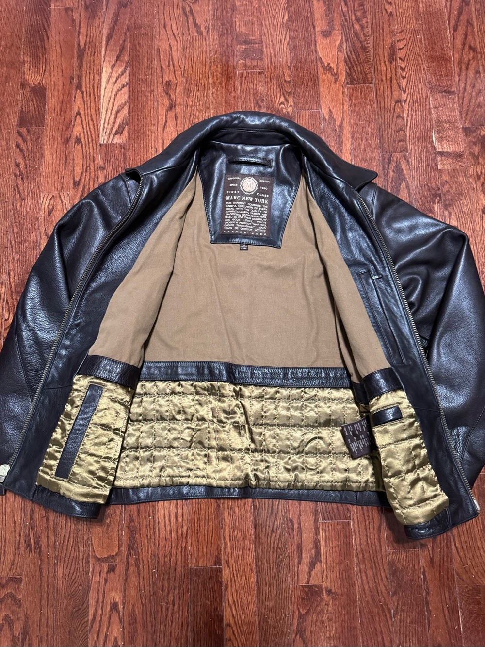 Marc New York Men's Dark Brown Leather Jacket